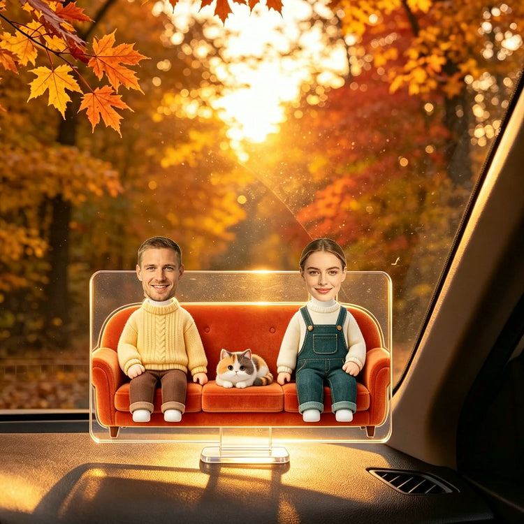 Custom Solar Bobblehead Wobbler — Personalized Photo Keepsake