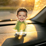 Custom Solar Bobblehead Wobbler — Personalized Photo Keepsake